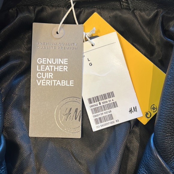 Biker style leather jacket - Picture 2 of 3